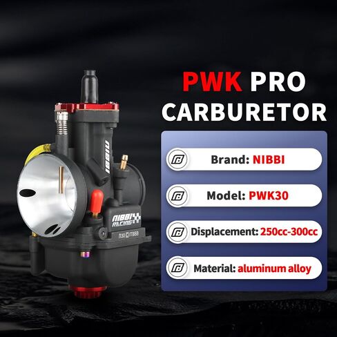 مكربن ​​NIBBI PWK 34 مم مع ثلاث طائرات رئيسية وطائرة طيار واحدة من مكربن ​​سباقات الأداء لاستبدال مكربنات Keihin أو mikuni in Kuwait