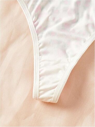 GORGLITTER Women's 5 Pack Floral Print Bow Panty Sets Low Rise Cute Underwear Set Soft Brief in Saudi Arabia
