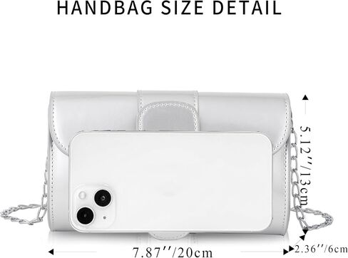 Clutch Purse for Women - Evening Purse Small Leather Shoulder Bag, Vintage Clutch Bag, Buckle Close Handbag in Saudi Arabia