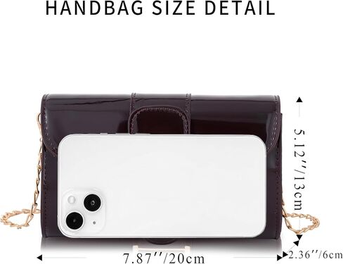 محفظة كلاتش للنساء - حقيبة كتف جلدية صغيرة للسهرة، حقيبة كلاتش كلاسيكية، حقيبة يد مغلقة بإبزيم in Kuwait