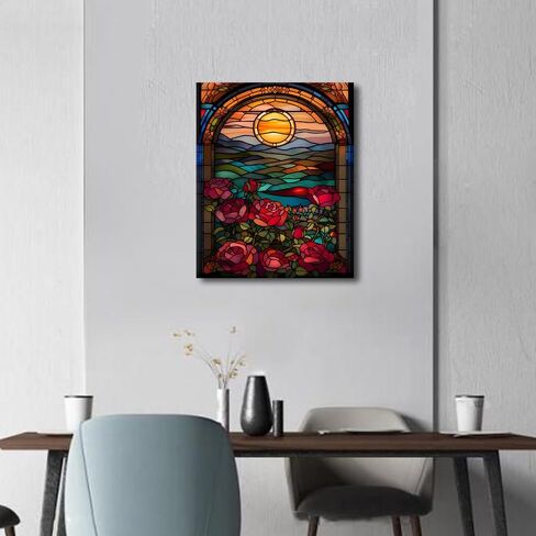 TUMOVO Paint by Number Mountains Landscape DIY Painting On Canvas, Paintwork with Paintbrushes Acrylic Paints,Perfect for Paint by Numbers for Adults and Students Beginner for Home Wall Decor 16"x20" in Saudi Arabia