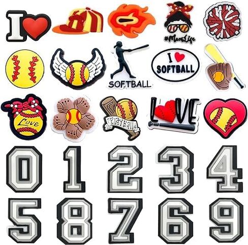 سحر الأحذية للرجال الصبي، والأرقام والسحر الرياضية لتزيين الأحذية تسد، كرة السلة البيسبول كرة القدم كرة القدم هدية للبنين الأطفال المراهقين والبالغين in Kuwait