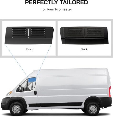 فتحات نافذة حاجز الباب الأمامي (زوج) لـ Ram ProMaster 2014-2024، ملحقات RV تنفيس الهواء in Kuwait