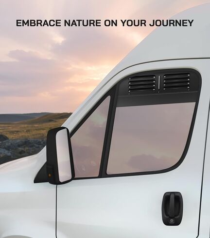 فتحات نافذة حاجز الباب الأمامي (زوج) لـ Ram ProMaster 2014-2024، ملحقات RV تنفيس الهواء in Kuwait
