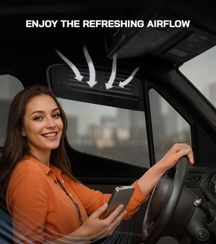 فتحات نافذة حاجز الباب الأمامي (زوج) لـ Ram ProMaster 2014-2024، ملحقات RV تنفيس الهواء in Kuwait