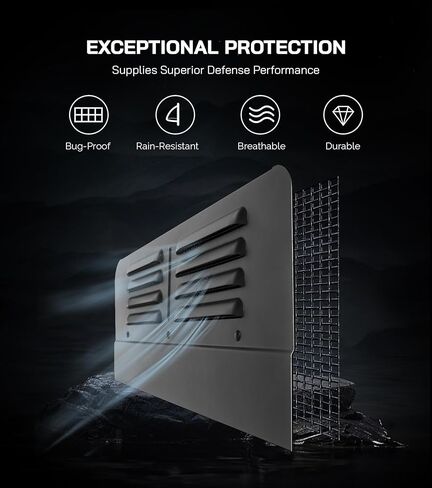 فتحات نافذة حاجز الباب الأمامي (زوج) لـ Ram ProMaster 2014-2024، ملحقات RV تنفيس الهواء in Kuwait