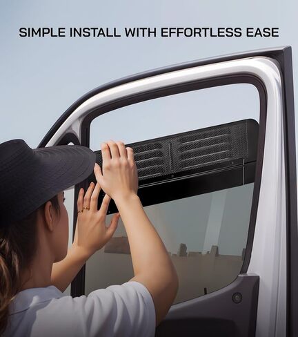 فتحات نافذة حاجز الباب الأمامي (زوج) لـ Ram ProMaster 2014-2024، ملحقات RV تنفيس الهواء in Kuwait