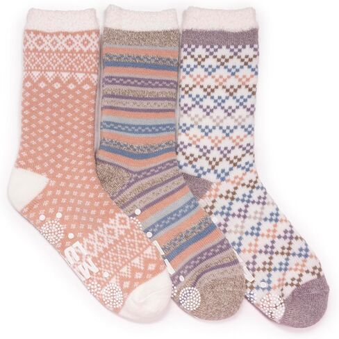 MUK LUKS Women's 3 Pk. Tall Cozy Lined Lounge Socks in Saudi Arabia