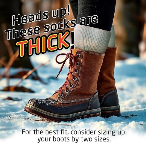 HOT FEET Thermal Socks For Women - Warm & Thick Insulated Crew Socks for Cold Winter Weather, Cute Colorful Womens Warm Socks in Kuwait