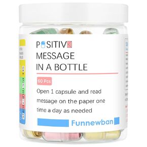Positive Affirmations Gifts for Women 60 Positive Messages in a Bottle, Stress Relief Gift for Men Daily Self Care Kit for Relaxation Meditation Mindfulness
