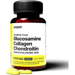 anocin glucosamine + Collagen + chondroitin + msm + hyaluronic Acid Extra Strong Tablet