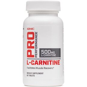 GNC Pro Performance L-Carnitine, 60 Tablets, Supports Muscle Recovery
