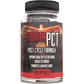 Huge Supplements Rebirth PCT, Post Cycle Therapy Supplement, Estrogen Blocker for Men, with D-Aspartic Acid, Ashwagandha, Tribulus Terrestris, DIM & More (180 Capsules)