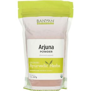 Banyan Botanicals Organic Arjuna Powder ­­– Arjuna Bark Powder (Terminalia Arjuna) –Traditional Herbal Heart Supplement for Proper Heart Function* – 1 lb. – Non-GMO, Sustainably Sourced, Vegan*