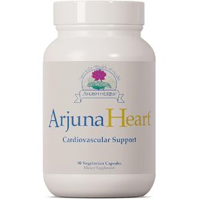 Ayush Herbs Arjuna Heart, Ayurvedic Herbal Support, Arjuna and Magnesium Supplement, 90 Vegetarian Capsules