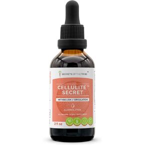 Cellulite Secret Alcohol-Free Extract, Tincture, Glycerite Gotu Kola, Alfalfa, Rosemary, Dandelion, Beet Root, Fenugreek Metabolism/Circulation (2 fl oz)