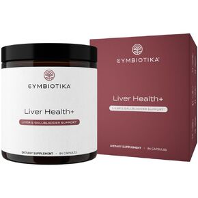 CYMBIOTIKA Liver Supplement with Vitamins & Herbs for Liver Support, Health, Cleanse and Repair, Helps Metabolism and Digestion, Gluten Free, Vegan, Plant Based, and Non GMO, 84 Capsules, 28 Servings