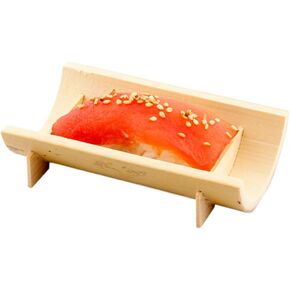 Restaurantware 4 Inch x 2 Inch Bamboo Canoe Dishes, 100 Mini Bamboo Serving Boats - Heat Resistant, Disposable, Natural Bamboo Small Sushi Boats, For Parties Or Catering - Restaurantware