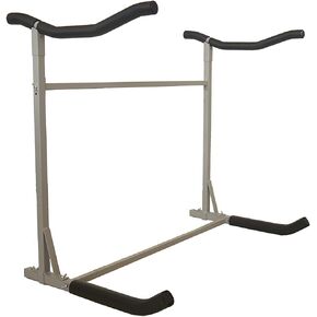 Sparehand Freestanding Dual Storage Kayaks or SUPs, Tools-Free Assembly, Pebble Silver Finish TF-104, 2 Rack, Black