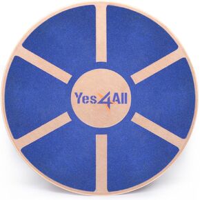 Yes4All Versatile Wooden Wobble Balance Board, Balance Trainer for Physical Therapy, Standing Desk, Core Training, Exercise Balance Stability Trainer