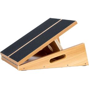 StrongTek Professional Wooden Slant Board, Adjustable Incline Board and Calf Stretcher, Stretch Board - Extra Side-Handle Design for Portability in Kuwait