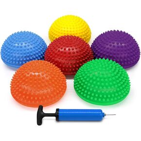 Yes4All Hedgehog Balance Pods and Balance Disc, Balance Pods for Children and Adults, Obstacle Course for Dogs