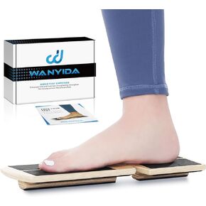 Ankle Foot Strengthener Exerciser for Sprained. Single Leg Balance Board, Posture Corrector, Foot Stretcher for Plantar Fasciitis Relief. Patent Pending