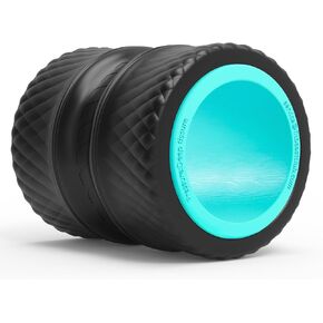 FitBeast Back Roller - عجلة خلفية لتدليك الأنسجة العميقة، عجلة دوارة خلفية لتخفيف آلام الظهر، عجلة اليوغا، نقالة الظهر وبكرة رغوة لتمديد الظهر، جهاز تكسير الظهر (9 بوصة، أزرق)