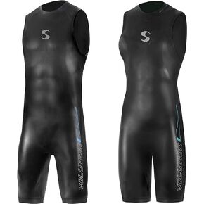Synergy Triathlon Wetsuit 3/2mm - Volution Sleeveless Quick John Smoothskin Neoprene for Open Water Swimming in Kuwait