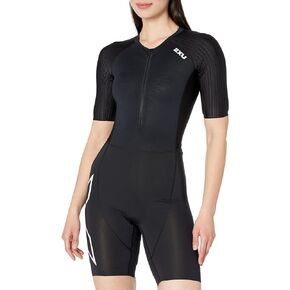 2XU Women's Aero Sleeved Trisuit Black/White