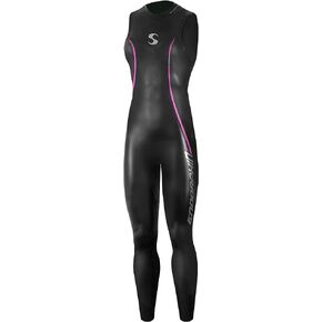 Synergy Triathlon Wetsuit 5/3mm - Women's Endorphin Sleeveless Long John Smoothskin Neoprene for Open Water Swimming Ironman & USAT Approved