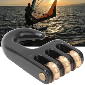 Windsurfing Pulley Hook Universal, 7X4X1.5Cm Aluminium Alloy Windsurf Pulley Hook, Windsurfing Accessories Surfing for Sail Outdoor Use Windsurfing