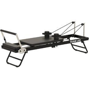 senleecore Foldable Pilates Reformer Machine for Home Gym、High Strength Alloy Springs、Steel Structure to 400 lbs Weight Capacity for Beginners