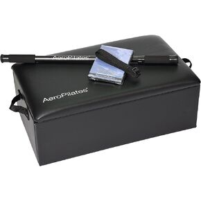 AeroPilates Box & Pole | Reformer Accessory for Exercises That Advance Range of Motion, Flexibility & Strength | Strap and Workout DVD Included