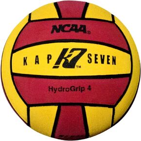 KAP K7 SEVEN KAP7 Size 4 HydroGrip Water Polo Ball (NCAA and NFHS Official), Yellow/Red