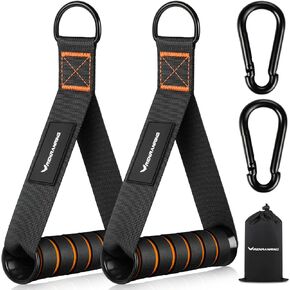RENRANRING Gym Exercise Handles, Replacement Handle Attachments for Cable Machine Pulleys, Resistance Band and Strength Trainer, Pull Down Workout Accessories, Home Gym Add On Equipment