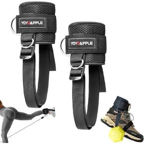Adjustable Weight Dumbbell Ankle Straps And Leg Extension Attachment For Cable Machines