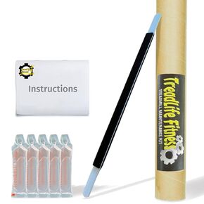 TreadLife Fitness Treadmill Maintenance Kit | 1 Year Supply of Treadmill Lubricant for Belt | 100% Silicone Lube | Extra Wide "TruLube" Applicator Wand | Directions Included in Kuwait