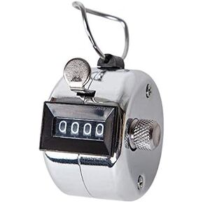 Hand Tally Counter 4 Digit Number Dual Clicker Golf Handy Convenient