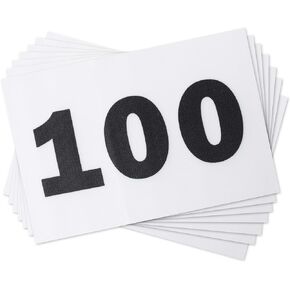 Race Numbers Running Bibs for 5k Marathon Sports Games Competition - 5.5" X 8.25" (Any 1-1000)