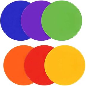 Spot Markers 10 Inch Non Slip Rubber Agility Markers Flat Field Cones Floor Dots for Soccer Basketball Sports Speed Agility Training and Drills in Kuwait