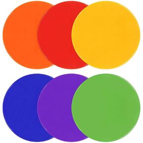 TuXHui Spot Markers 9 Inch 10 Inch Non Slip Rubber Agility Markers Flat Field Cones Floor Dots for Soccer Basketball Sports Speed Agility Training and Drills