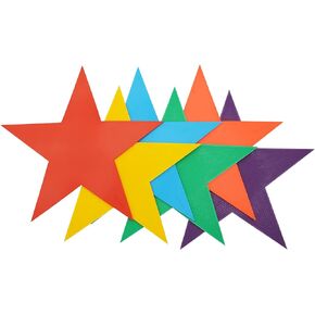 Eco Walker Colorful Star Arrow Spot Marker Non-Slip Directional Carpet Marker for Training Agility, Kids Classroom Activity, Gym, Sport, Home