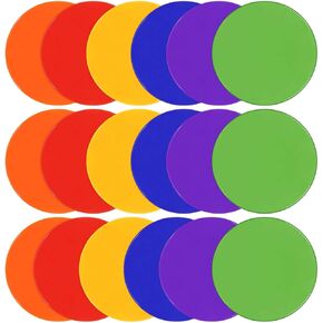 UQXY Spot Markers 10 Inch Non Slip Rubber Agility Markers Flat Field Cones Floor Dots for Soccer Basketball Sports Speed Agility Training and Drills (18PCS) in Kuwait