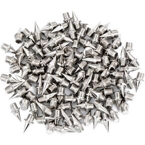 Hicarer 110 Piece 3/8 Inch Steel Track and Cross Country Spikes Replacement, Silvery