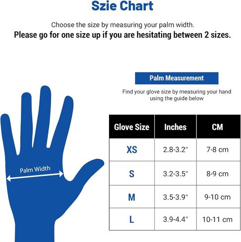 JMU Nitrile Exam Gloves Medium,200 Count Nitrile Disposable Gloves, 3.5 Mil Nitrile Gloves Food Safe Latex Free in Saudi Arabia