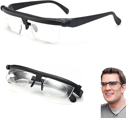 نظارات فليكس بؤرية قابلة للتعديل، نظارات فليكس فوكس قابلة للتعديل لرؤية القرص، نظارات رؤية قابلة للتعديل للتركيز، نظارات رؤية قابلة للتعديل فليكس فيجن للرؤية القريبة والبعيدة (قطعة واحدة) in Kuwait