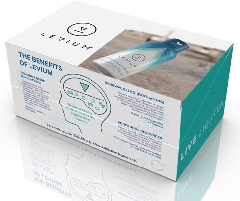 Levium Calming Stress Relief Vitamin Supplement | Natural Mood Boosting Liquid Shots (15 Day Supply) in Saudi Arabia