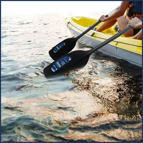 Five Oceans Canoe Paddle, Canoe Paddles, Ergonomic Black Blade, 4-Feet Long, Anodized Aluminum Shaft, Reinforced ABS Plastic Blade, Lightweight - FO4132 in Kuwait