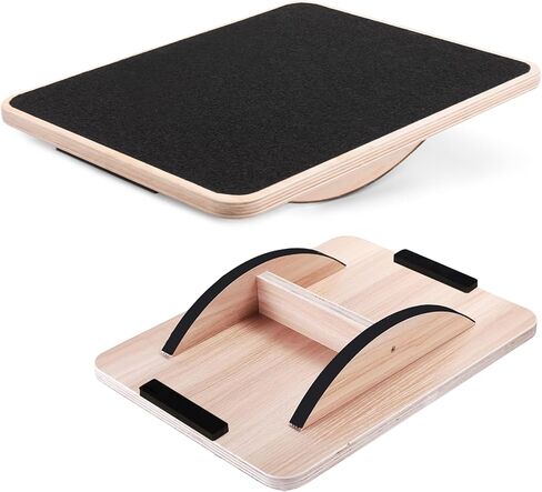 Yes4All 350LBS Professional Wooden Balance Board for Physical Therapy, Anti-Slip Rocker Board, Wobble Board for Standing Desk in Saudi Arabia